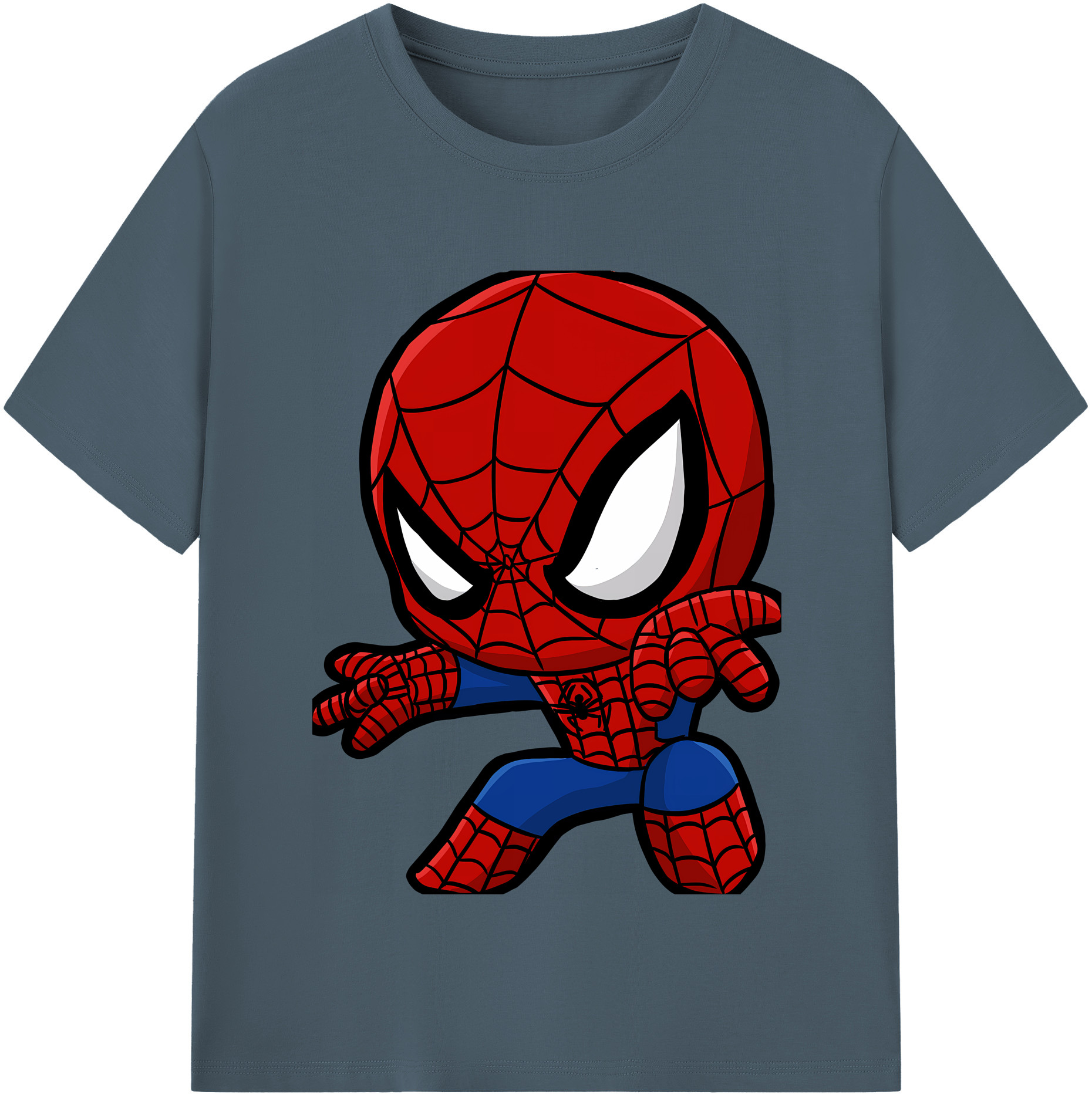 （画像用） Spider Man スパイダーマン 綿100％半袖Tシャツ（フロントプリント）